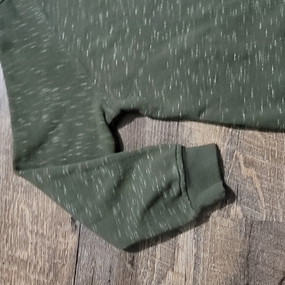 NWOT zip up sweater green with white accents by Castro size 8 to 10 front pocket - Picture 14 of 16